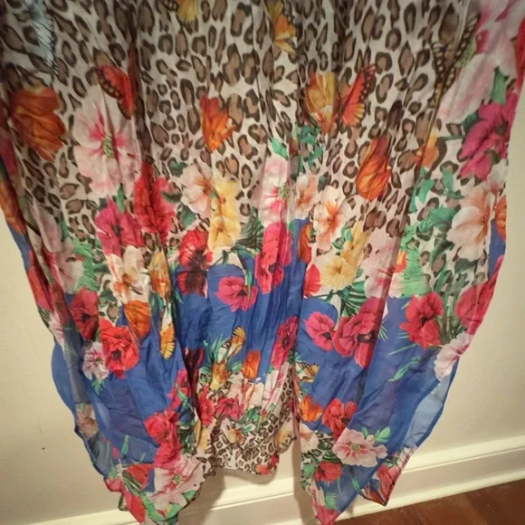 NWT Johnny Was Sz 2X Bella Lace-up Maxi Kaftan - Picture 5 of 10